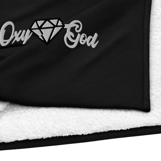 OXYGOD BLANKET BLACK Premium sherpa blanket