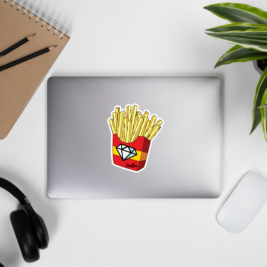 OXYGOD - GOLDEN FRENCH FRIES BUBBLE-FREE STICKERS